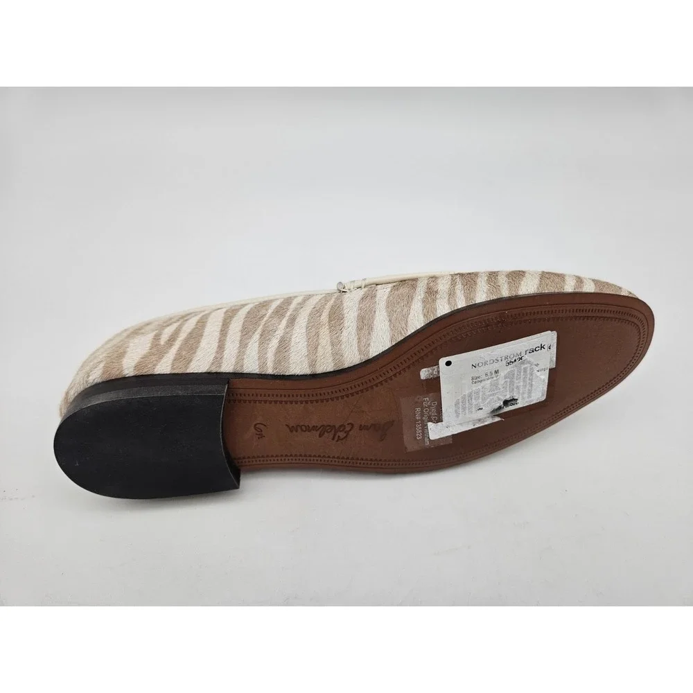 Sam Edelman Loraine Bit Loafer Taupe Zebra Color Womens 6.5 M - Picture 12 of 12
